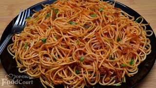 Spicy amp Tasty Noodles without Sauce and Vegetables Noodles Recipe [upl. by Gaudette]