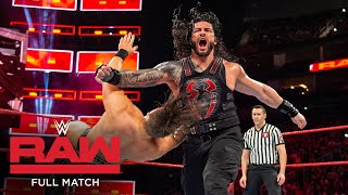 FULL MATCH  The Miz vs Roman Reigns – Intercontinental Title Match Raw November 20 2017 [upl. by Colline]