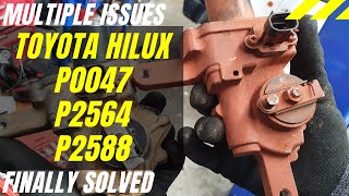 Toyota Hilux KUN26  P0047 P2564 P2588  Engine light on low power no boost [upl. by Leissam]