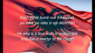 Albanian National Anthem  quotHymni I Flamuritquot SQEN [upl. by Swords]