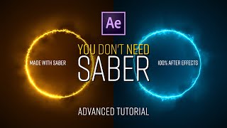 You DONT NEED the SABER Plugin  Advanced Glow Effect Tutorial in After Effects  No Plugins [upl. by Haneeja41]