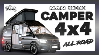 VOYenVAN  FURGONETA 4x4 CAMPER nueva MAN TGE 3180 2022 [upl. by Acireit262]