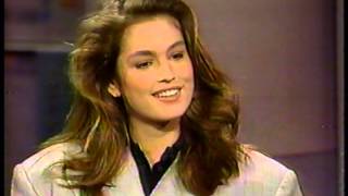 CINDY CRAWFORD  23  INTERVIEW  1989 [upl. by Keese]