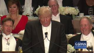 Donald Trump FULL REMARKS at Al Smith Dinner CSPAN [upl. by Noirad]