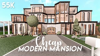 Cheap modern mansion  Bloxburg build [upl. by Anatnom]