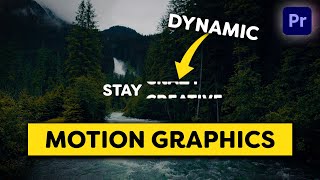 Simple DYNAMIC Motion Graphics Premiere Pro Tutorial [upl. by Nylkoorb]