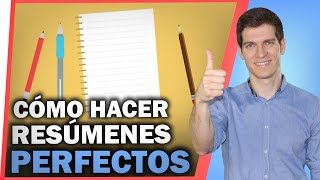 Cómo hacer RESÚMENES FÁCILES y Organizados Para ESTUDIAR MEJOR 10 Tips  Técnica Secreta [upl. by Ahsiekat]