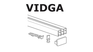 HOW TO INSTALL IKEA VIDGA RAIL TRIPLE TRACK [upl. by Kenlee]