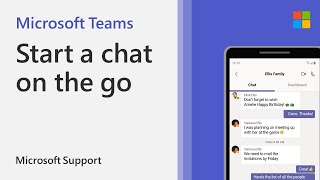 How to start a chat on the Microsoft Teams mobile app  Microsoft Teams [upl. by Burl41]