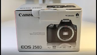 250d Canon SL3  Unboxing amp First Impressions [upl. by Kcorb315]