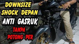 VARIO TERBARU 2023  BEGINI CARA DOWNSIZE SHOCK DEPAN VARIO 125 NEW ANTI GASRUK [upl. by Yasdnil16]