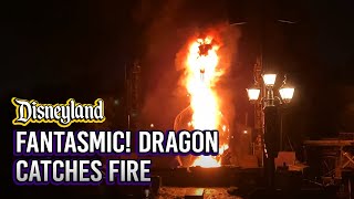 Fantasmic Dragon Catches Fire at Disneyland [upl. by Rennat402]