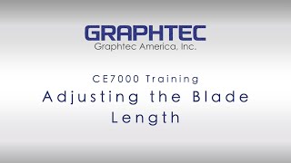 Adjusting the Blade Length of CE7000 [upl. by Ecirehs136]