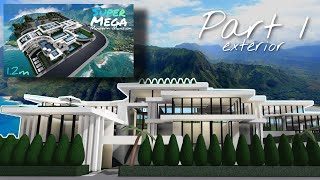 Super Mega Modern Mansion Part 1  243k exterior  Bloxburg [upl. by Ttessil317]