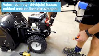 Tips Byte av drivrem på snöslunga [upl. by Sikram175]