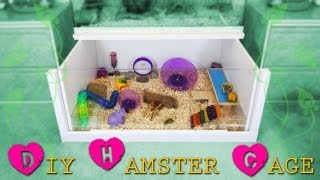 How to build a DIY hamster cage Instructions [upl. by Ecnarrat]