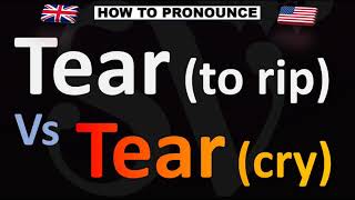 How to Pronounce TEAR Vs TEAR [upl. by Barnie]