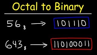 Octal to Binary Conversion  Computer Science [upl. by Chace]