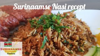 🇸🇷 Surinaamse Nasi recept  Surinam fried rice recipe [upl. by Towroy]