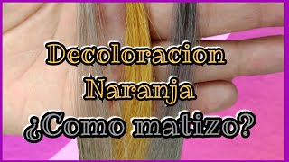 Decoloración Naranja como matizar  Lilyymakeuup [upl. by Nawotna446]