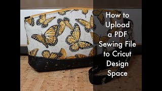 How to Upload a PDF Sewing Pattern to Cricut Design Space on iPadPart One [upl. by Myk]