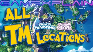 All TM Locations in Pokémon Brilliant Diamond amp Shining Pearl Guide amp Walkthrough [upl. by Cathy]