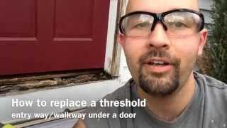 how to fix a threshold in your doorway [upl. by Nonnad]