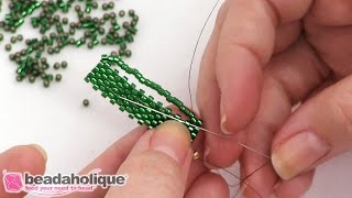 How to do fast Peyote Bead Weaving [upl. by Elberfeld]