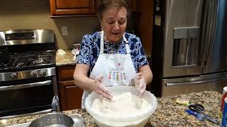 Italian Grandma Makes Zeppole with Raisins [upl. by Whitford]