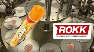 CALIPPO  ROKK RR 3800 Rotary Ice Cream Filling Machine [upl. by Sluiter]