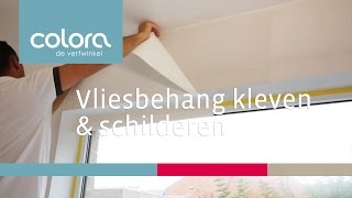 Hoe kleef en schilder ik vliesbehang [upl. by Case]