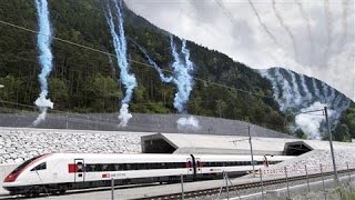 Worlds Longest Rail Tunnel Opens in Switzerland [upl. by Gizela760]