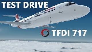 Test Drive  TFDi 717  Prepard3D V4  4K [upl. by Suoirad]