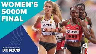 Womens 5000m Final  World Athletics Championships Doha 2019 [upl. by Stanly]