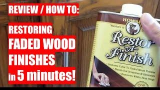 REVIEW amp HOW TO Restoring FADED WOOD FINISHES in 5 Minutes  using RestorAFinish [upl. by Nnylaehs807]