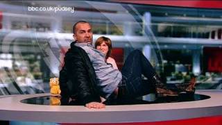 Louie Spence bursts into the newsroom  BBC Children in Need 2010 [upl. by Notniuq]