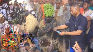 Mr Nick Danso Adjei Abbeam Spray Cash on Bonsam Kwaakuo at Nkronza Bredi Festival [upl. by Veljkov949]