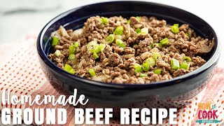 Homemade Moist Ground Beef Recipe StepbyStep  HowToCookRecipes [upl. by Teloiv]