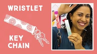 Make an Easy Wristlet Key Chain Fob [upl. by Enyluqcaj]