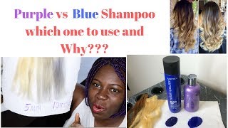 Purple vs Blue Shampoo Which one to use and Why [upl. by Drageruaeb]