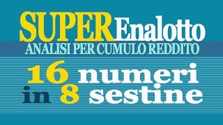 SuperEnalotto Analisi  16 numeri in 8 sestine [upl. by Notkcorb838]