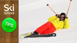 Standing Up After A Fall  How To Ski Tips Beginners Lesson [upl. by Tisbee]