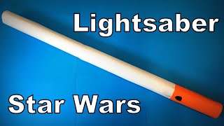 How to Make a Paper Lightsaber from Star Wars DIY  Easy Origami ART Paper Crafts [upl. by Aruon29]