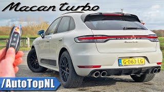 2020 PORSCHE Macan TURBO Facelift REVIEW on AUTOBAHN NO SPEED LIMIT by AutoTopNL [upl. by Nnahoj988]