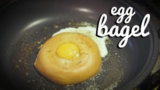 HEALTHY BREAKFASTS  Egg Cooked In a Bagel [upl. by Bale424]