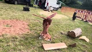 A fabulous range of wooden sculpture at Caerleon festival 2024 [upl. by Notak]