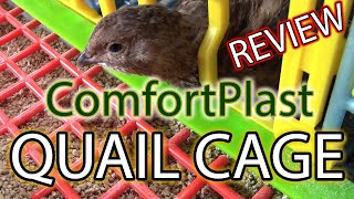 COMFORTPLAST QUAIL CAGE REVIEW  Modular Quail Cage System [upl. by Meer]