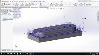 Solidworks CAM Tutorial Basic Contour 1 [upl. by Nnylirej]