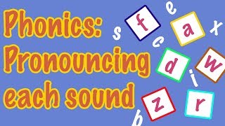 English Letter Pronunciation  Phonics [upl. by Naesal]