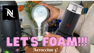 How To Foam Milk With Aeroccino 3 Make Coffee With Foam Tips amp Tricks  Easy Foamed Latte Recipe [upl. by Courtund664]